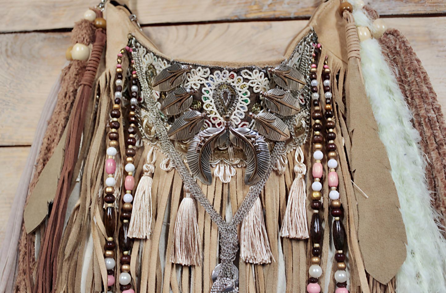 Moonrose Fringe Bag
