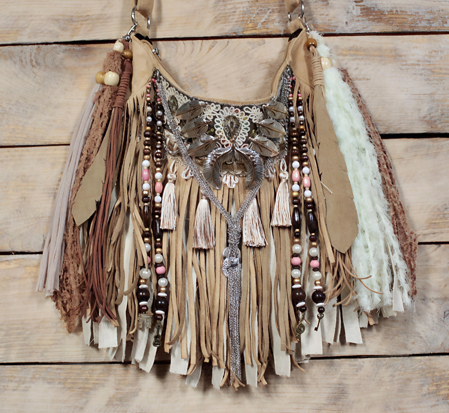 Moonrose Fringe Bag