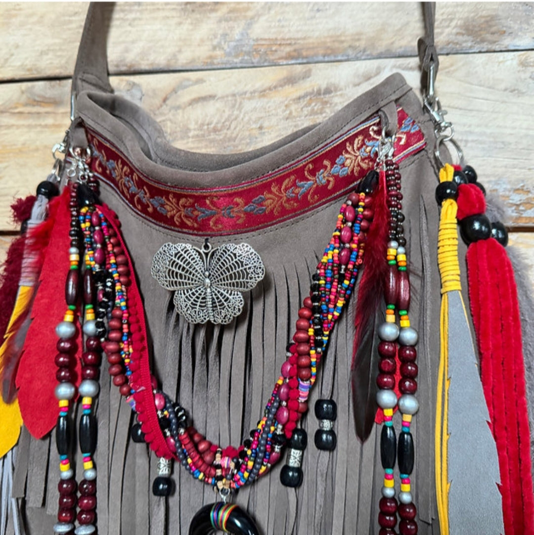 Sunset Fringe Bag