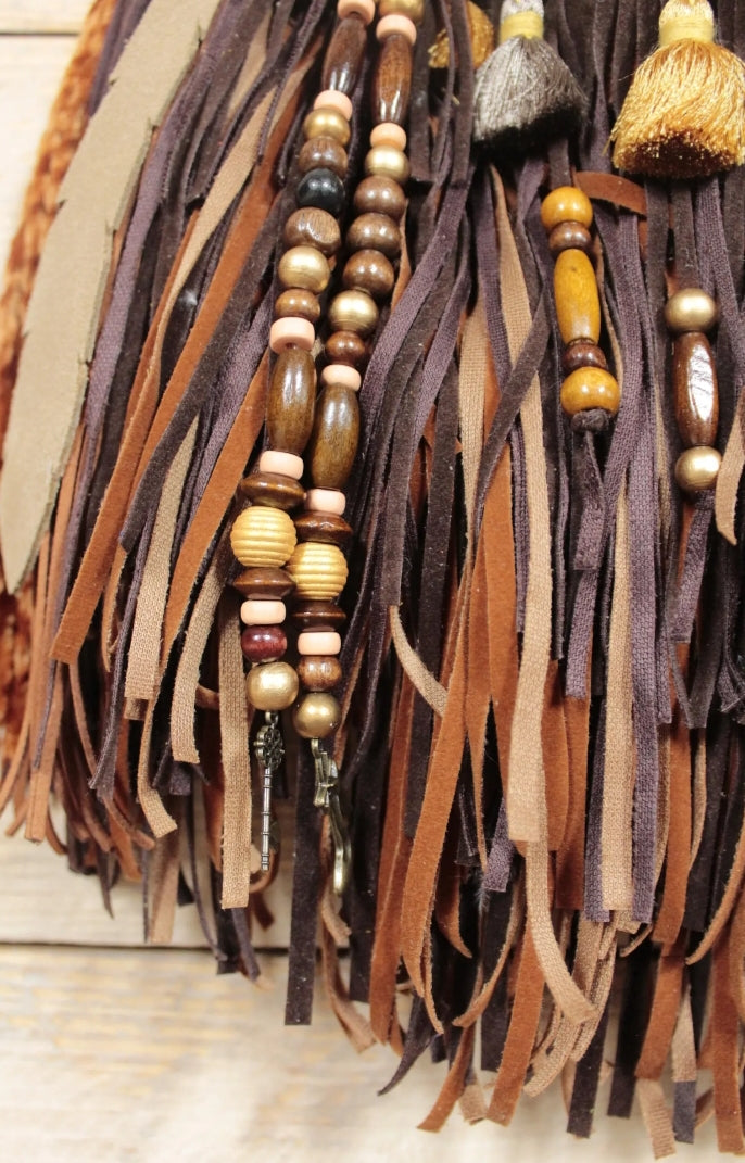 Leather Fringe Bag